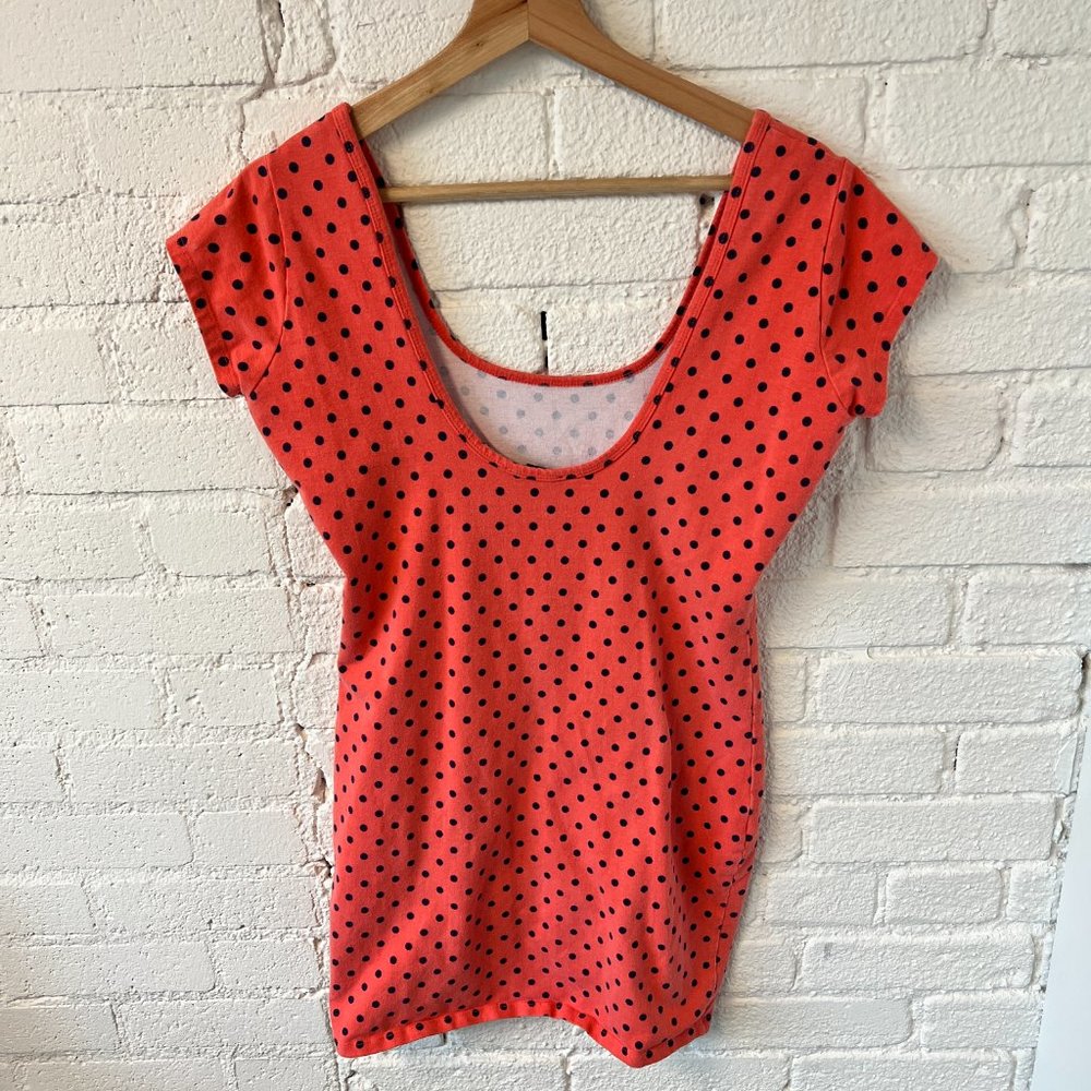 Seductions Polka Dot Dress Sz Large - Picture 3 of 6